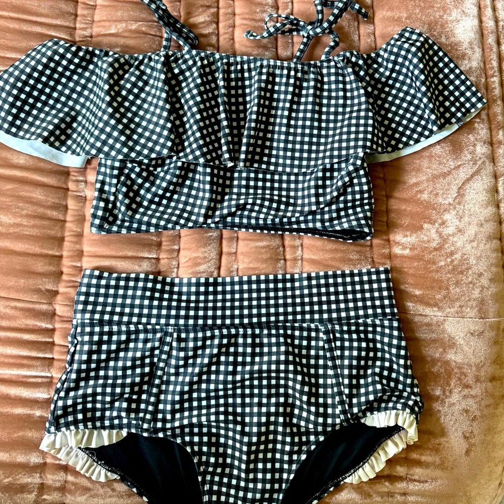 Albion Fit Checkered Swimsuit